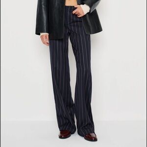 Dana Foley Vintage Navy Striped Loose fit Pants